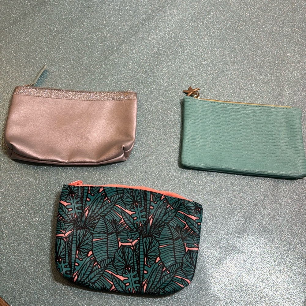 Three ipsy makeup bags